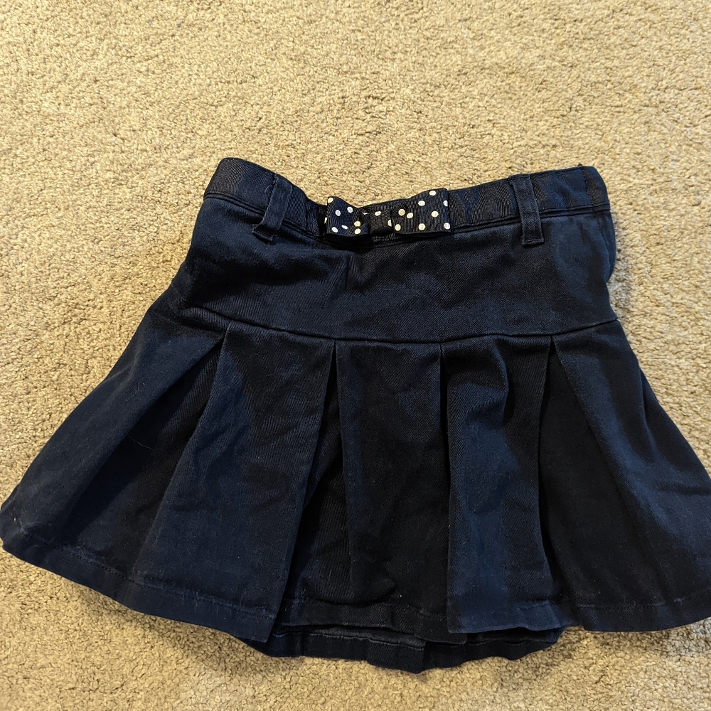 Toddler girl uniform skort